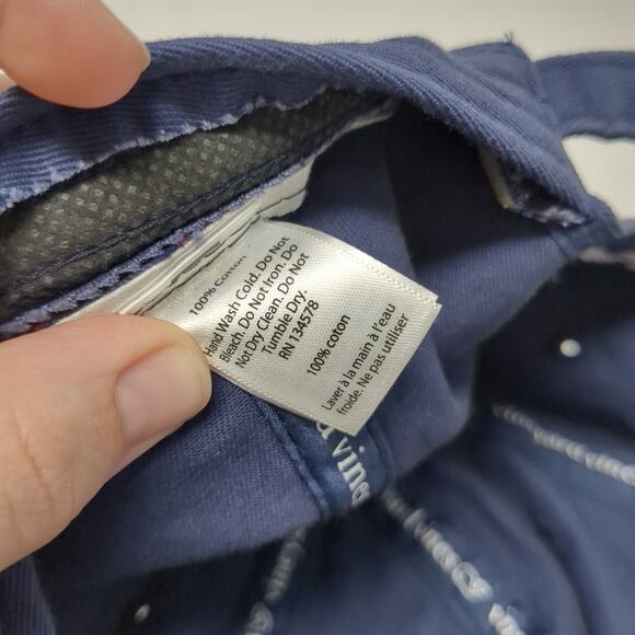 Vineyard Vines Mackinac Island Slideback Baseball Cap Blue One Size Adjustable - Picture 9 of 9